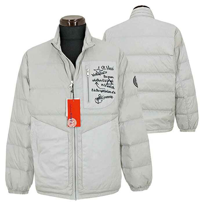 サルバトーレビンチ_ナイロン地ライトダウンブルゾン（グレー）2025秋冬■サルバトーレビンチは パジェ..