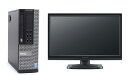 Windows7 Pro 32BIT DELL Optiplex 9020/7020/3020 SFF Core i3-4130 3.40GHz 4GB 1TB DVD Office付 22型液晶 中古パソコン デスクトップ