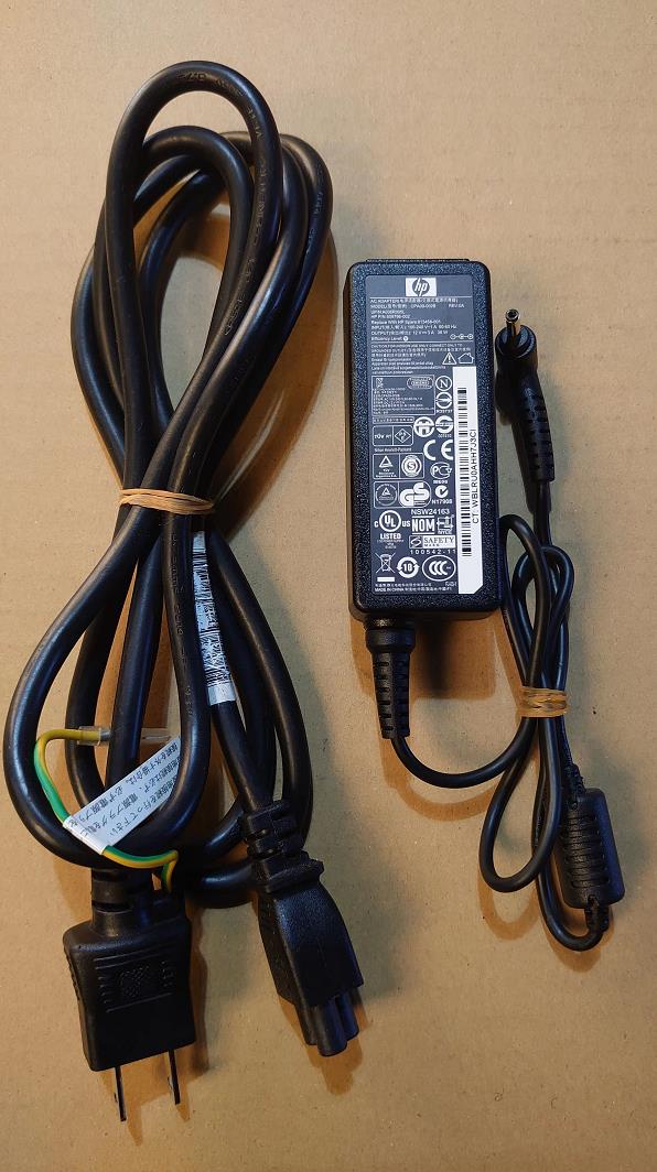 中古品 HP純正 CPA09-002B A036R005L 613458-001 12V 3A対応 ジャックサイズ：約3.5mm×1.2mm ACアダプター