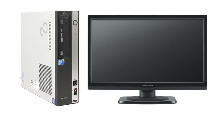 Windows7 Pro 32BIT（HDDリカバリ領域有）/富士通 FMV-ESPRIMO D5290 Core2 Duo 2.93GHz/4GB/500GB/DVD/19インチ液晶付/新品無線LAN有/Office 2016【中古パソコン】【即日発送】