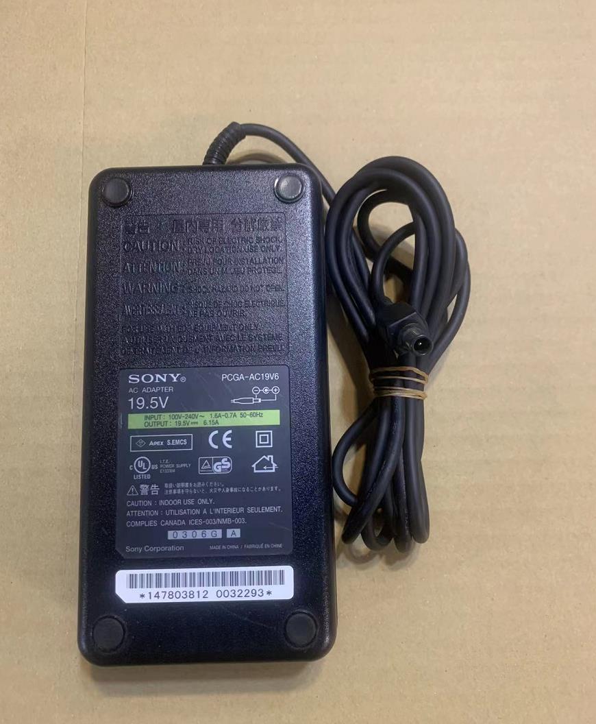 ����� SONY ����AC�����ץ��� PCGA-AC19V6 PCGA-AC19V7 19.5V 6.15A�б� DC����å���������6.5mm��4.4mm