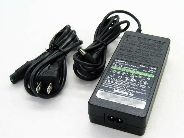 中古品 SONY純正 VGP-AC19V45 VGP-AC19V15 19.5V 6.2A 6.5mm×4.4mm 対応 ACアダプター