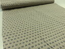 和柄 魚漢字 ベージュ シーチング生地 【メール便3m可】 生地 布地 プリント生地 浴衣 ゆかた 着物 作務衣 よさこい衣装 ステテコ じんべえ(3)