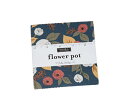 MODA（モダ）カットクロス42枚セット 9 Flower Pot-5160　【メール便可】 生地 布地 パッチワーク 巾着 ハギレ はぎれ