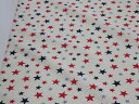ナイロンオックス 星柄 ベージュ dou sg166-b【メール便 3m可】 生地 布地 プリント生地 ソーイング 手芸レインウェア バッグ 水着入れ ポーチ ドックウェア ランドセルカバー プールバッグ エコバッグ