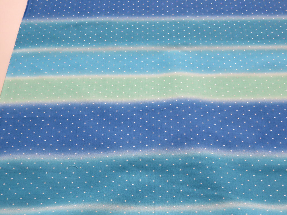 キャシー中島 （キャシーマム）シーチング ハッピーシャワー（ボーダー） ブルー dou 【メール便3m可】..