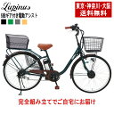 【東京・神奈川・大阪送料無料!】【完成品配送】電動自転車 電動アシスト自転車 自転車 6段ギア付き 26インチ LUPINUS DZ-L266R-HD-KB後カ...