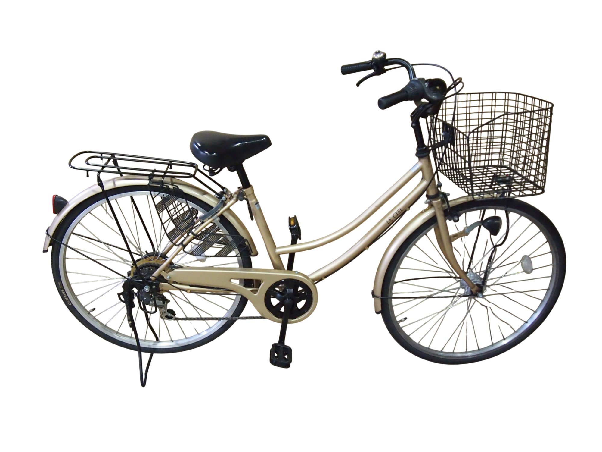 中古自転車 LE CIEL 26インチ オートライト 外装6段ギア 自転車 #268