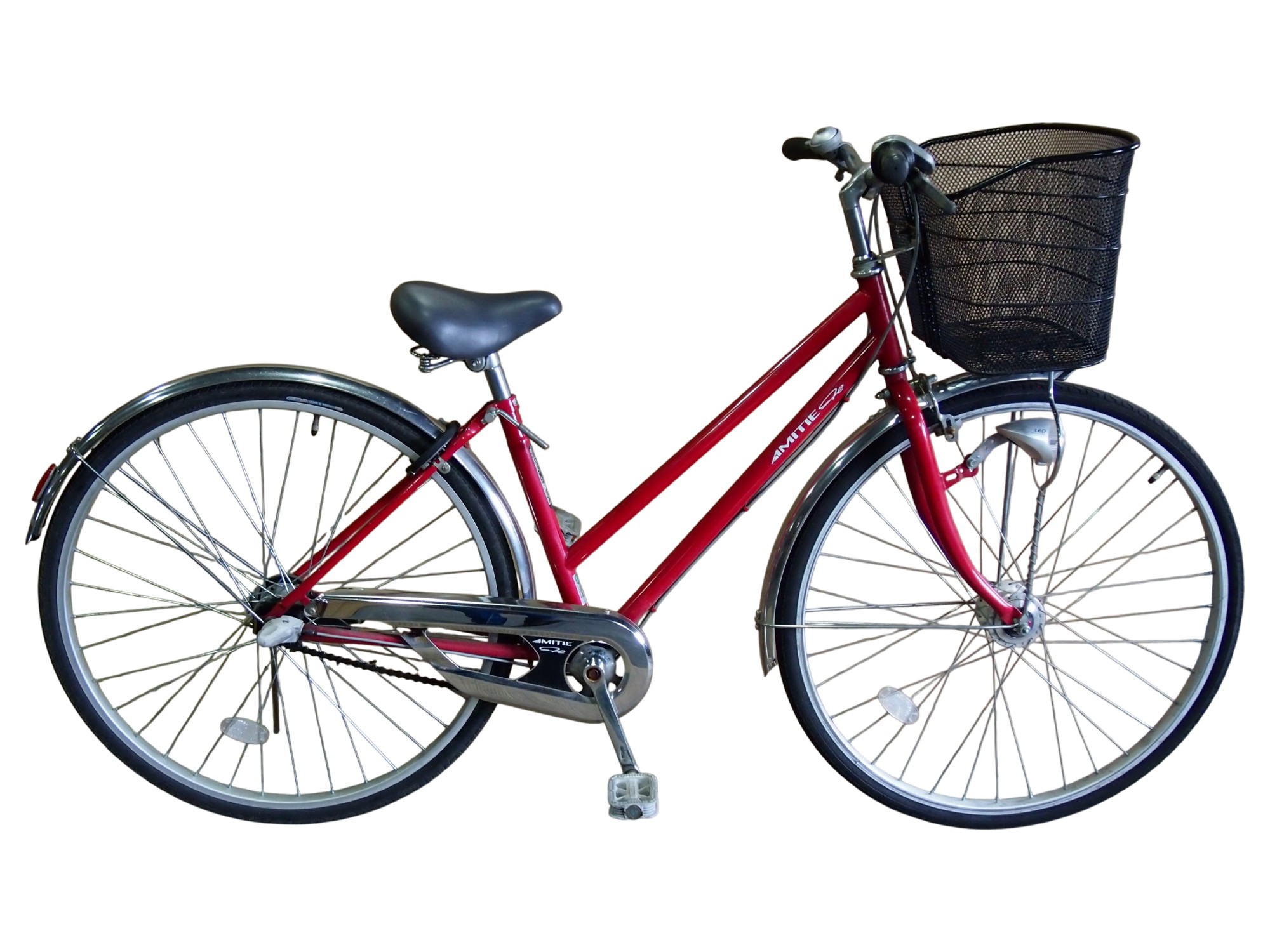 中古 ☆ 27インチ変速付き自転車 自転車LEVOLTE レボルテホワイト27インチ変速付き (KAZUYO YOS) 堺筋
