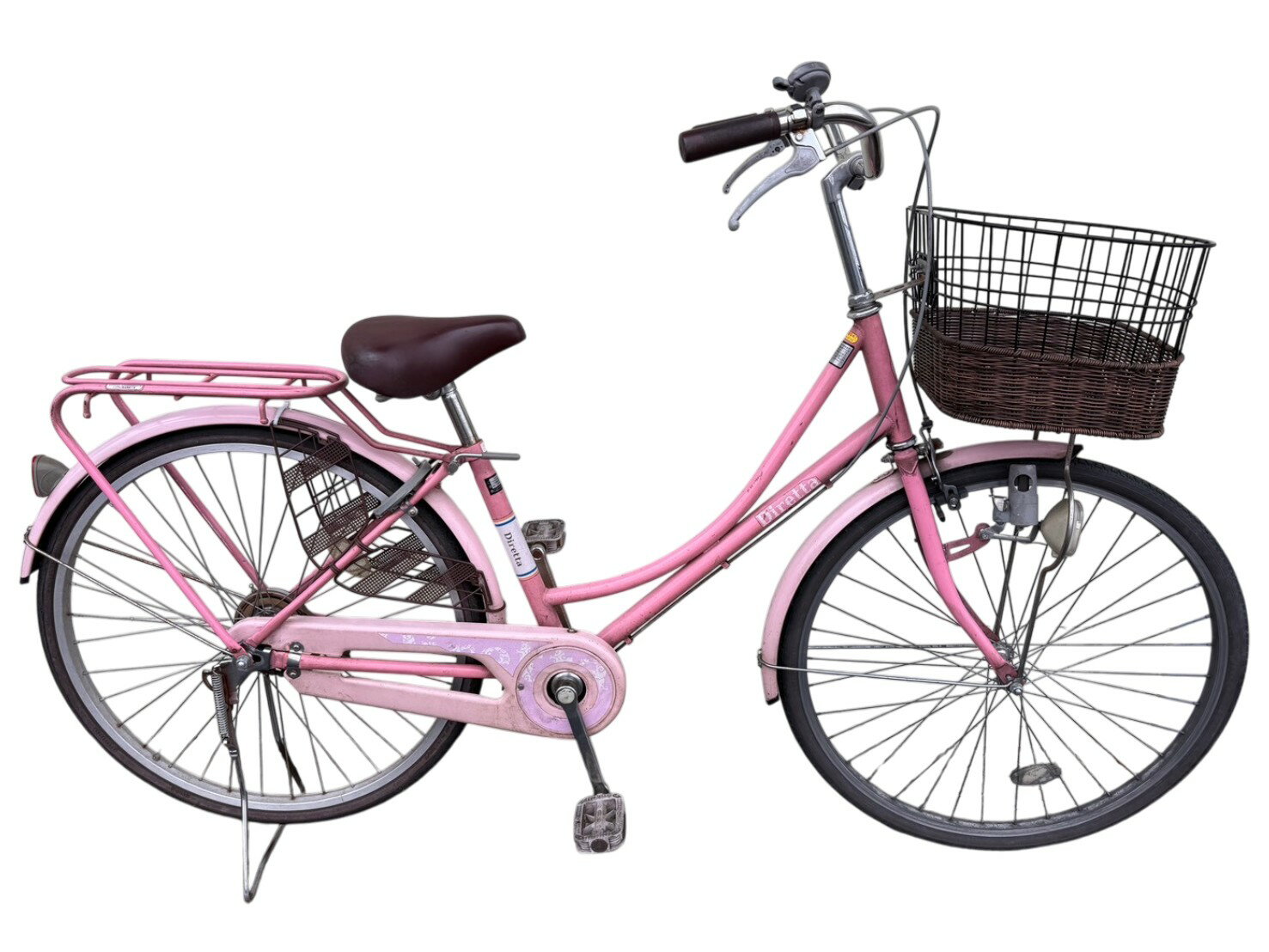 中古自転車 Diretta 26インチ ダイナモライト シングルギア 自転車 #472