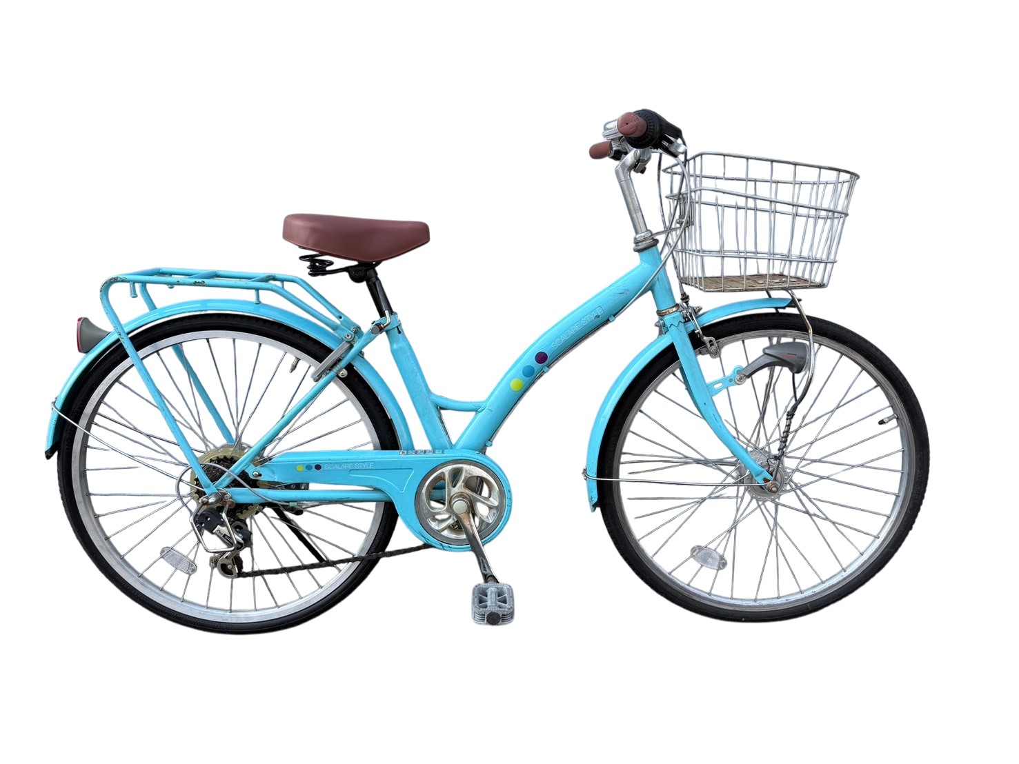 中古自転車 SCALARE STYLE 24インチ オートライト 外装6段ギア 自転車 #479