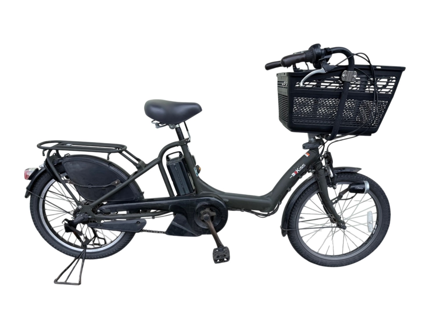 中古電動自転車 YAMAHA PAS kiss 20インチ オートライト 内装3段ギア 充電器付き ...