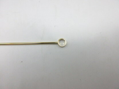 18-8　カクテルピン　金メッキ　丸穴（6本組）