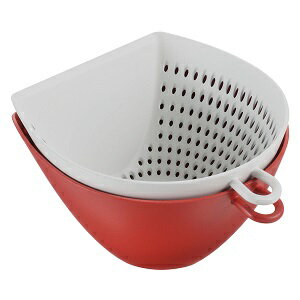 曙産業　チリトリ　ザルボウル　L　レッド　MZ-3526　JAN:4954267155262