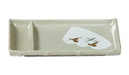 エンテック　メラミン食器　「雪ん子」YK-32　竹形刺身皿　JAN:4976391113536