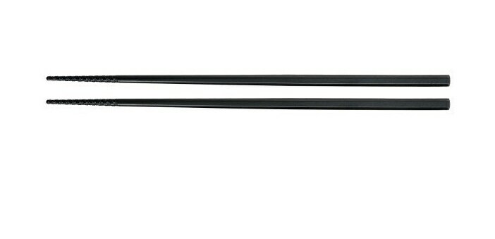 曙産業　トルネード箸　22.5cm　黒　PM-377　JAN:4954267053773