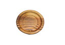 【在庫限り★特別価格】(株)テスク N-606 焼杉 丸茶托 φ115mm