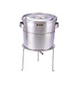 ミネックスメタル 18-8 バケット3 スタンド式(とんがりダストバスケット式) 13L【中目】 品番:V-1317B