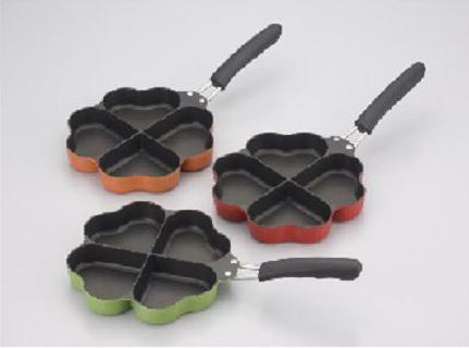 杉山金属 しあわせを呼ぶ四葉のフライパン グリーン KS-2808 JAN:4900896128085