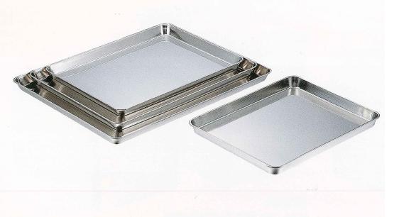 クローバー印（大屋金属）18-8　角盆（ケーキ盆）　小　JAN:4997956125016(3)