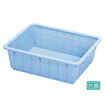 ※画像はイメージです。 　撮影の関係で、実物と多少色など異なる場合もございます。 ☆店舗など業務用に使えるアシストです。 ★ざるの目が細かいので中身を逃さず、作業の効率も上がります。 ★丸ざる、深型で大きなサイズのざる、お手頃サイズの角ざるなどそれぞれサイズも豊富です。 ★抗菌加工で衛生的に使えます。 ★洗浄器に対応しています。 [ 仕様 ] ◆サイズ：490×385×H160mm ◆材質：ポリプロピレン ◆耐熱温度：−10℃〜120℃