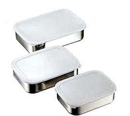 VS　18-8　キッチンバット【半透明ポリ蓋（密閉式）】　中　JAN:4905001200588