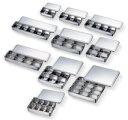 赤川器物製作所 AG 18-8 普及型調味料バット(ヤクミ入れ)5ヶ入(横長型)【品番:66705】JAN:4560127492295