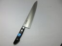 兼元 日本鋼 共口金 黒合板柄 牛刀 300mm