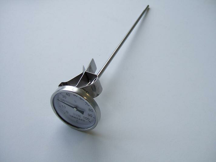 スライドホルダー付　寸胴鍋用温度計　PY-400　【寸胴鍋サイズ 48・51cm用】