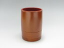 【在庫限り★特別価格】 (23-510)朱塗箸立 φ10×H14cm(3)