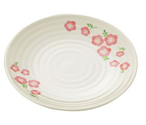 エンテック　メラミン和食器　桃花　MK-13　丸皿（中）　JAN:4976391124075