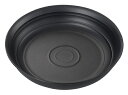 エンテック KM-262B 多用皿 黒 渦紋 メラミン樹脂製 JAN:4976391133084