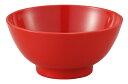 エンテック メラミン食器 No.13A(朱赤)カスミ型汁椀(身) 340ml JAN:4976391113673