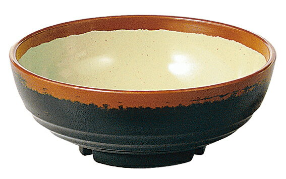 エンテック　メラミン食器　長次郎窯　AN69G　丼　1,250ml　内若草　JAN:4976391102721