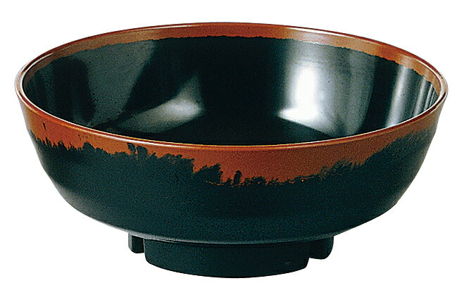 エンテック　メラミン食器　長次郎窯　AN72B　丼　2,000ml　内黒　JAN:4976391102806