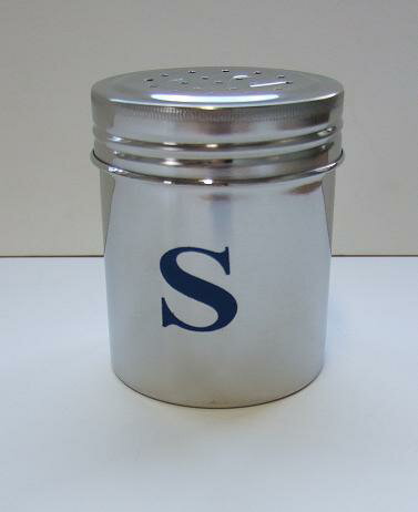 UK　18-8　調味缶　大　S（Salt）0918-1010　JAN:4520785000362