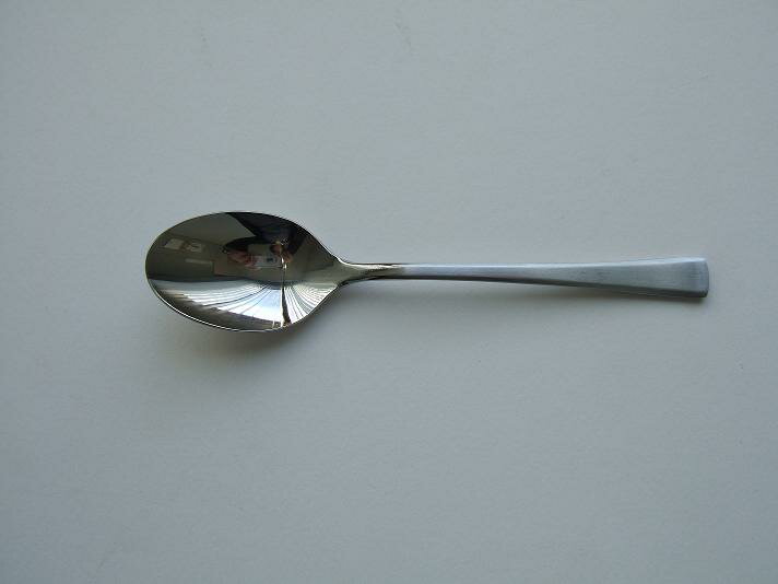 No.7200 18-0ステンレス シルクロードティースプーン 130mm艶消し仕上ハンドル