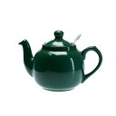 【英国LONDON POTTERY】ロンドンポタリー2杯用 ティーポット(グリーン／濃緑)2CUP用(600ml)　1〜2人用