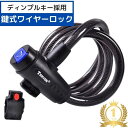 自転車 鍵 カギ ワイヤーロック カギ式 ディンプルキー ブラケット付 かぎ シートポスト用 ロードバイク ロック クロスバイク 盗難防止 日本語説明書付 ケーブルロック 盗難装置 グッズ セキュリティ ワイヤー 施錠 安心 防犯グッズ 送料無料