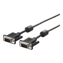 バッファロー ディスプレイケーブル 極細 D-Sub15:D-Sub15 コア付 黒 10m BSDCV100BK 送料無料