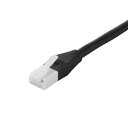 バッファロー iBUFFALO ツメの折れないLANケーブル カテゴリ6a ストレート ノーマルタイプ ブラック BSLS6ANU100BK 送料無料