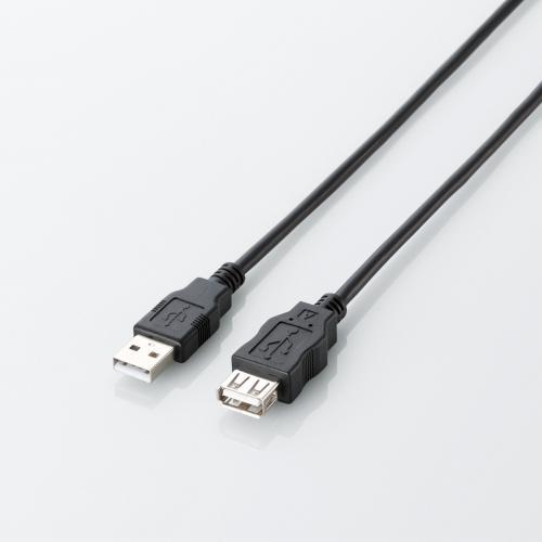  エレコム U2C-JE15BK エコUSB2.0延長ケーブル A-Aメスタイプ エコ 1.5m ブラック