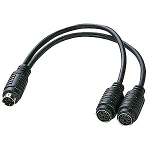 【4個セット】 サンワサプライ PS / 2スプリッター ( 0.2m ) KB-PSY02K2 おまとめセット 送料無料