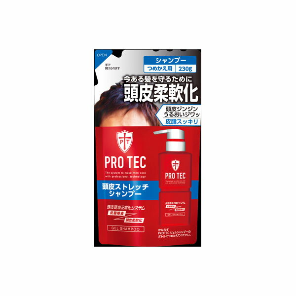 【40個セット】【法人様限定】 PROTEC頭皮ストレッチシャンプー 替 230g