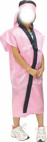 【2個セット】 アーテック ArTec サテンロングハッピ 桃 L ( ハチマキ付 ) 体育 ダンス よさこい 衣装 ピンク 応援 発表会 大人 ハッピ 体育祭 ロング丈 子供 黄色 サテン お遊戯会 学芸会 応援団 お祭り 半纏 小道具 ソーラン節 鉢巻 高品質