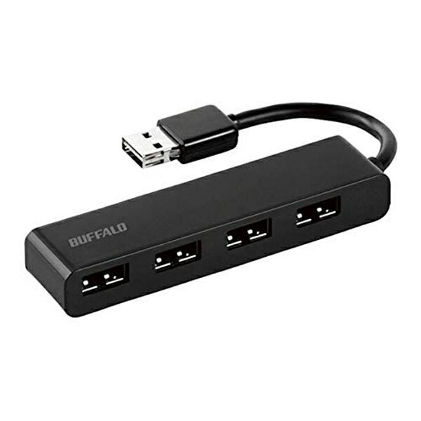 バッファロー BSH4U310D2BK USB2.0 バスパワー 4ポート どっちも ハブ ブラック 4ポート BUFFALO 送料無料