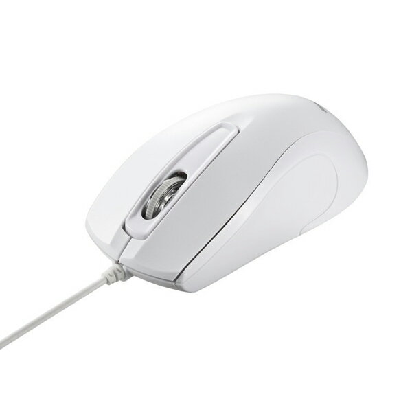 バッファロー BSMBU110WH 3ボタン 有線 BlueLED 高耐久 抗菌 マウス ホワイト BlueLED式 BUFFALO 送料無料