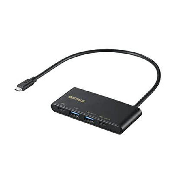 バッファロー BSH4U500C1PBK USB3.1Gen2バスパワー4ポートPD対応ハブ ブラック 4ポート BUFFALO 送料無料