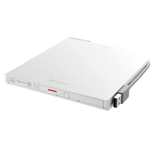 バッファロー BRXL-PT6U3-WHE USB3.2(Gen1) ポータブルBD再生書込ソフト付 ホワイト 次世代DVD ポータブル BUFFALO
