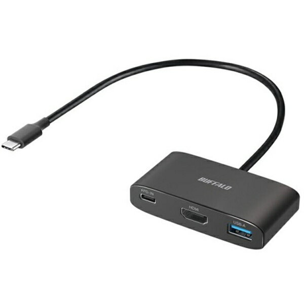 バッファロー BSH3U330C1PBK USBハブ ブラック バスパワー /3ポート /USB 3.2 Gen1対応 Power Delivery対応